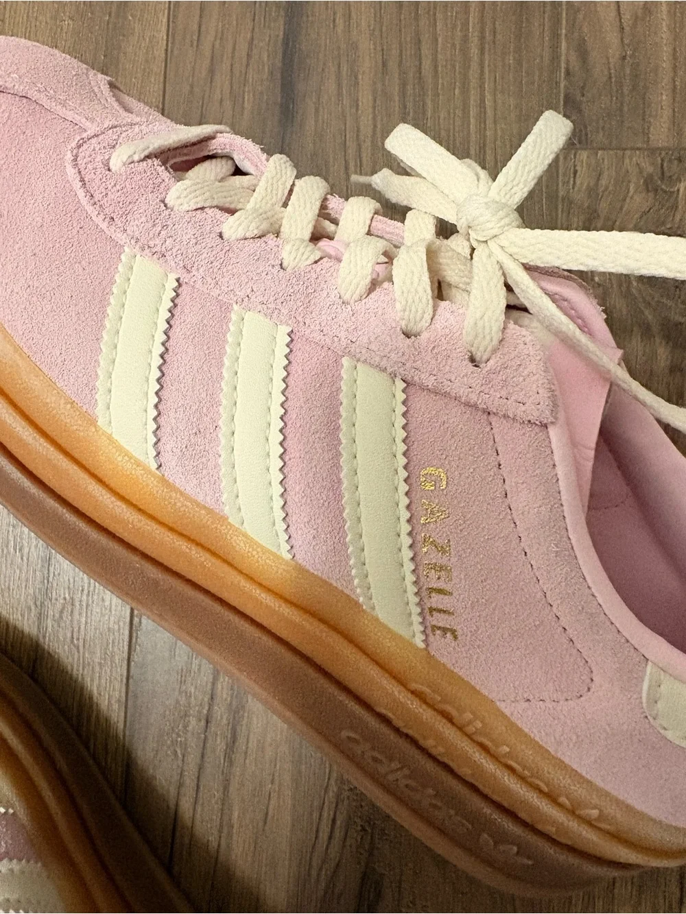adidas Women’s Platform Gazelle Sneakers - Pink, Cream, Gum